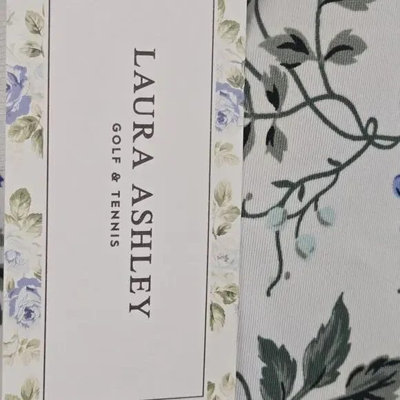 Laura Ashley Golf & Tennis Collared Shirt XS Sleeveless BLUE Floral NWT ATHLEISU - Picture 4 of 9